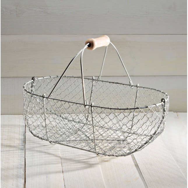 Medium Galvanized Basket