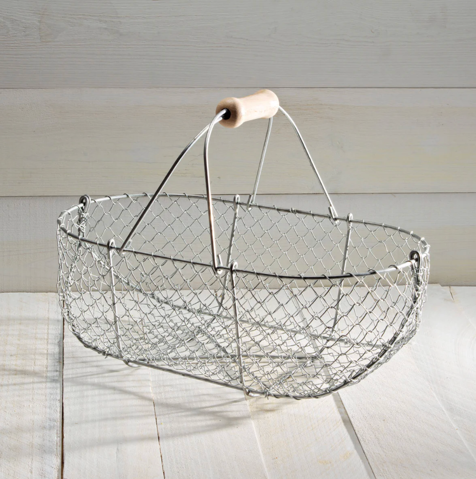Medium Galvanized Basket